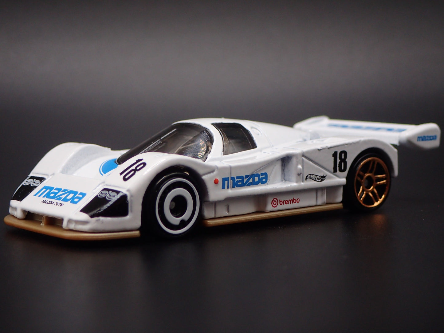 MAZDA 787B RACING CAR WHITE 1:64 SCALE COLLECTIBLE DIORAMA DIECAST MODEL CAR