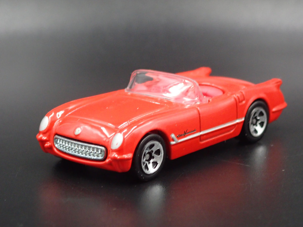 1955 55 CHEVY CHEVROLET CORVETTE CONVERTIBLE RED  1:64 SCALE DIECAST MODEL CAR
