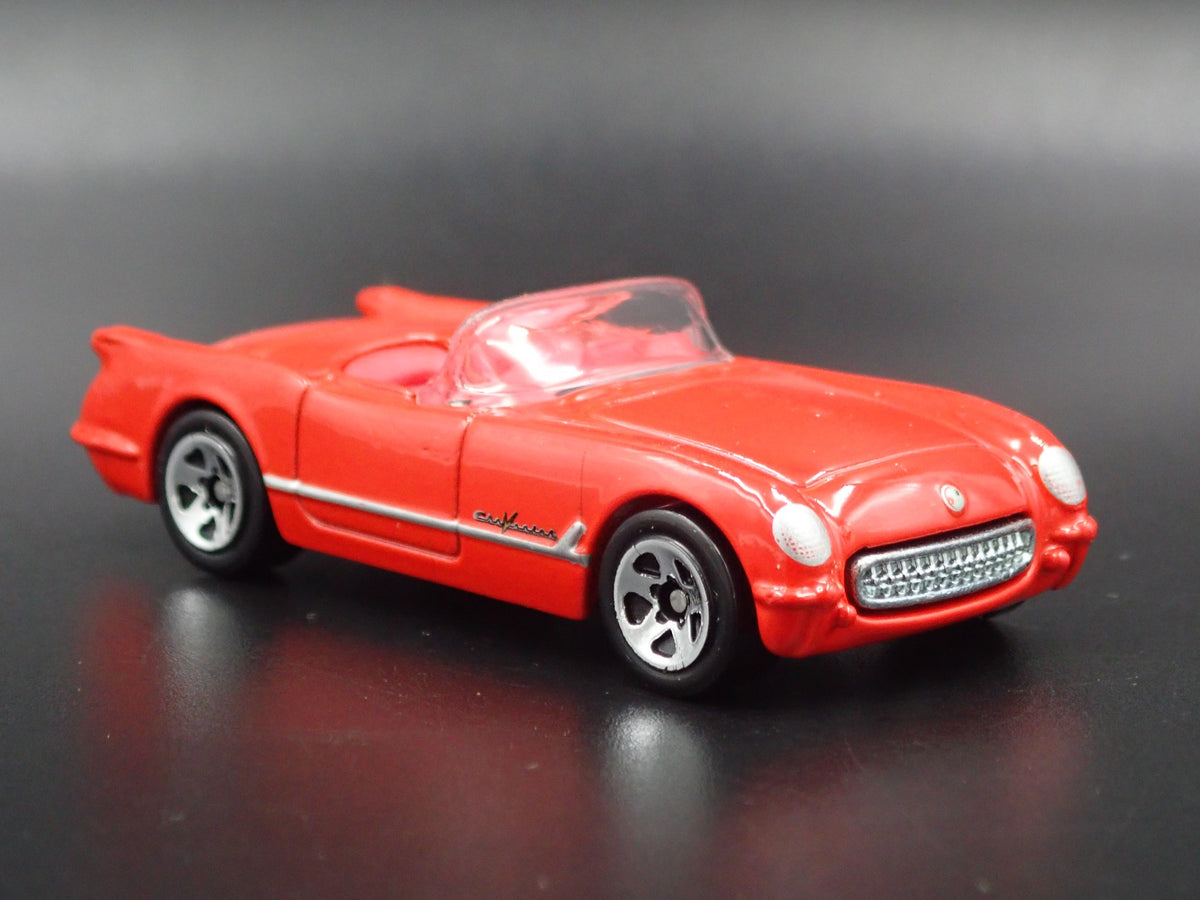 1955 55 CHEVY CHEVROLET CORVETTE CONVERTIBLE RED  1:64 SCALE DIECAST MODEL CAR
