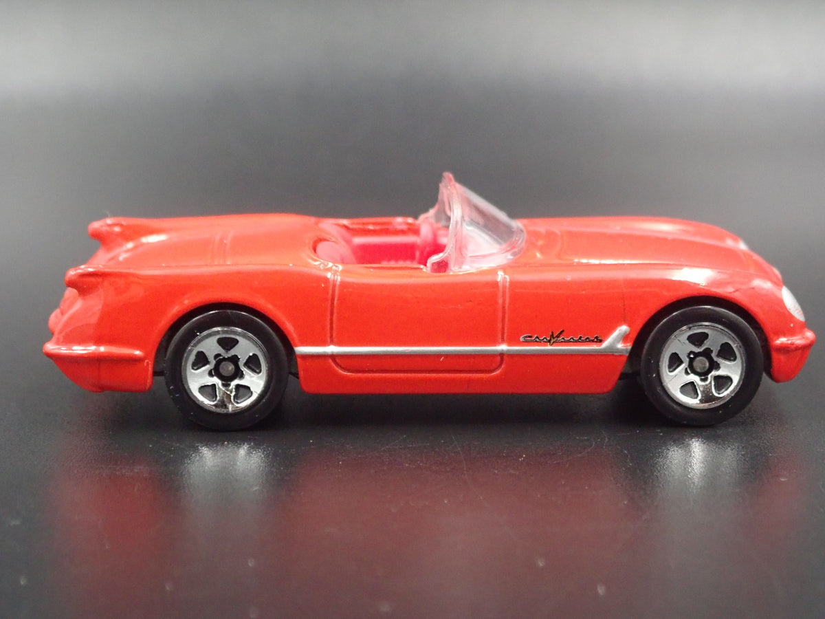1955 55 CHEVY CHEVROLET CORVETTE CONVERTIBLE RED  1:64 SCALE DIECAST MODEL CAR
