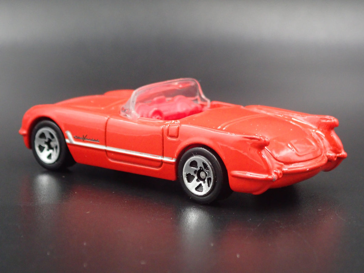 1955 55 CHEVY CHEVROLET CORVETTE CONVERTIBLE RED  1:64 SCALE DIECAST MODEL CAR