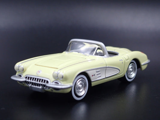 1958 58 CHEVY CHEVROLET CORVETTE CONVERTIBLE 1:64 SCALE DIECAST MODEL CAR-Burning Rubber Toy Company