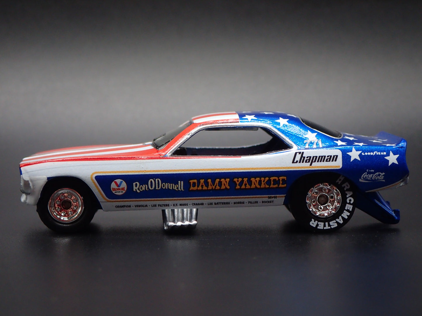 1972 72 PLYMOUTH CUDA DAMN YANKEE RON ODONNELL DRAG 1:64 SCALE DIECAST MODEL CAR