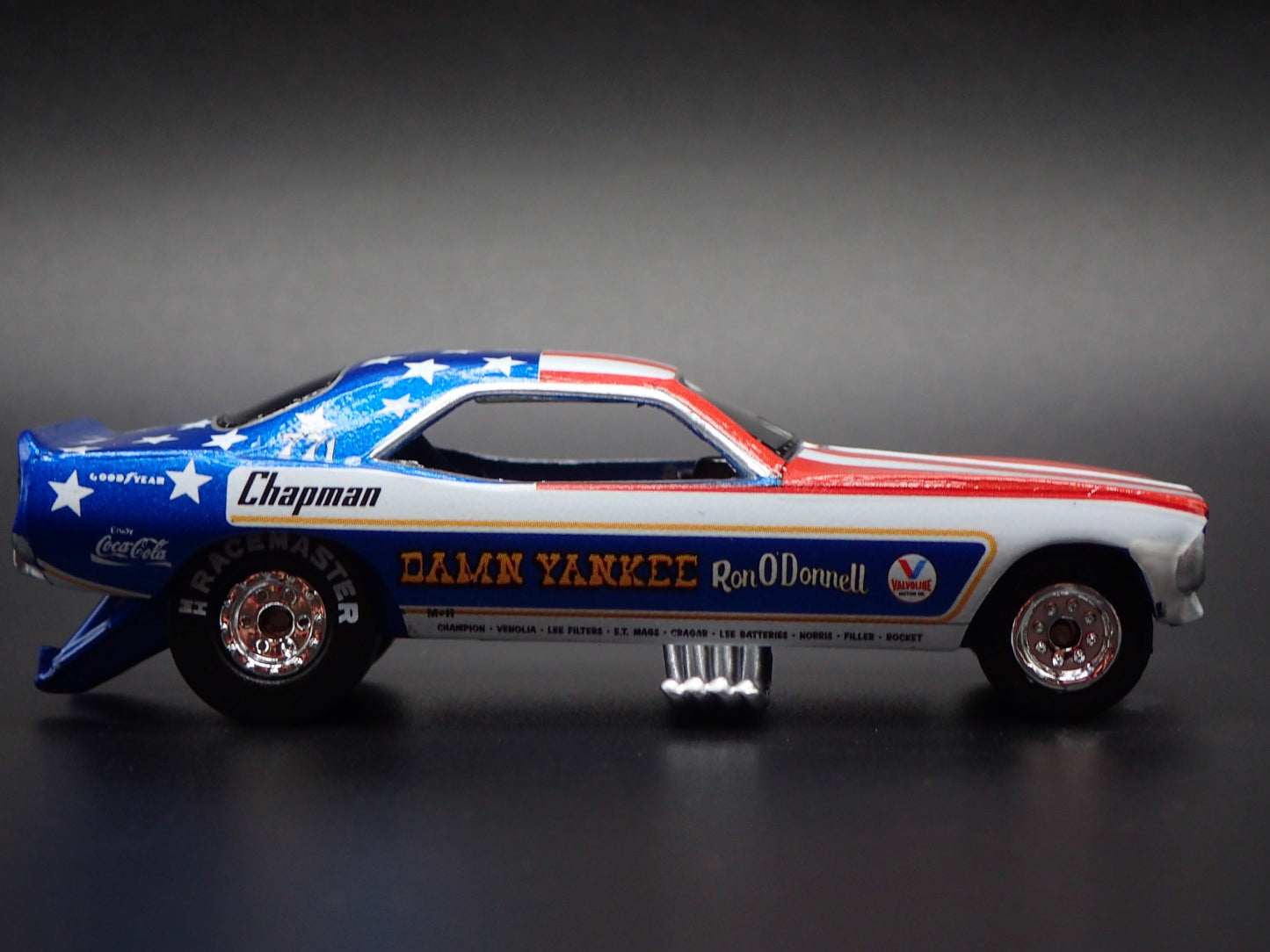 1972 72 PLYMOUTH CUDA DAMN YANKEE RON ODONNELL DRAG 1:64 SCALE DIECAST MODEL CAR