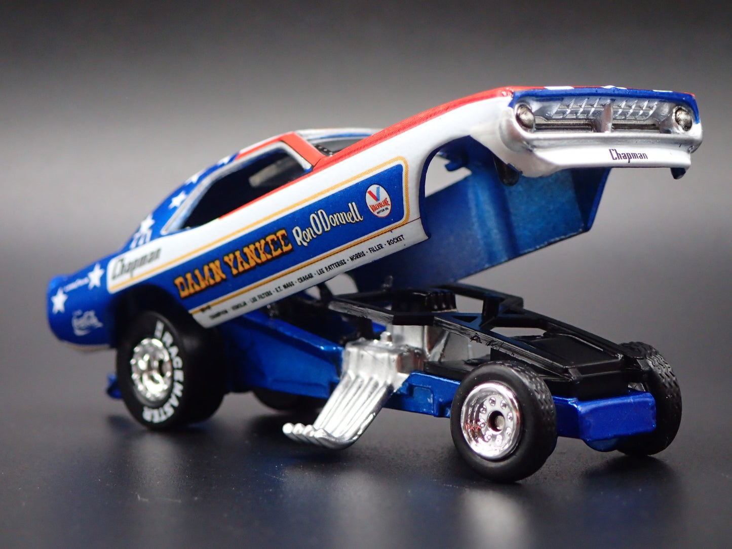 1972 72 PLYMOUTH CUDA DAMN YANKEE RON ODONNELL DRAG 1:64 SCALE DIECAST MODEL CAR