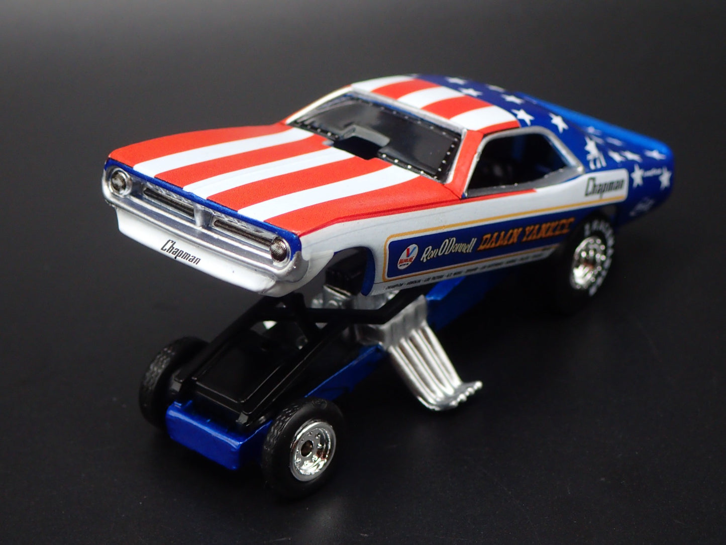 1972 72 PLYMOUTH CUDA DAMN YANKEE RON ODONNELL DRAG 1:64 SCALE DIECAST MODEL CAR