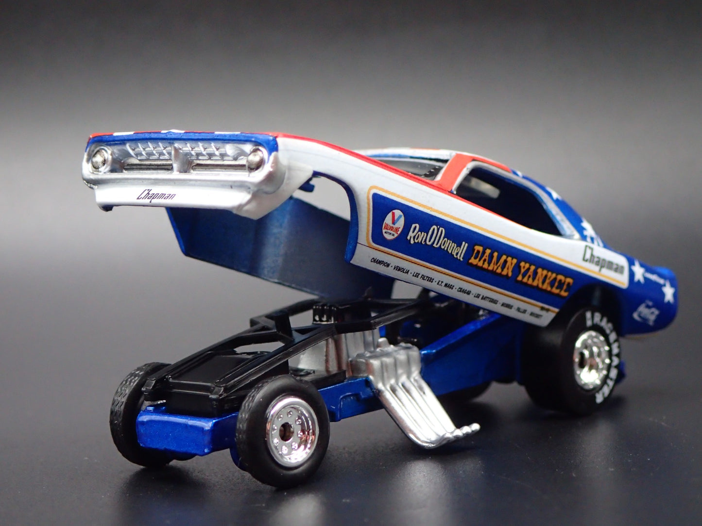 1972 72 PLYMOUTH CUDA DAMN YANKEE RON ODONNELL DRAG 1:64 SCALE DIECAST MODEL CAR