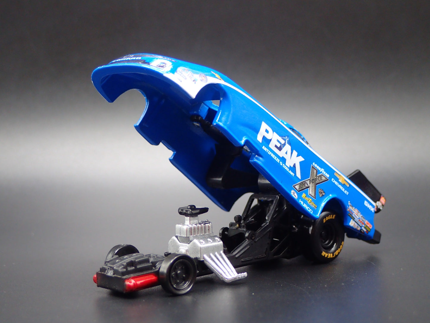 2024 24 JOHN FORCE NHRA FUNNY CAR CHEVY CAMARO PEAK 1:64 SCALE DIECAST MODEL CAR