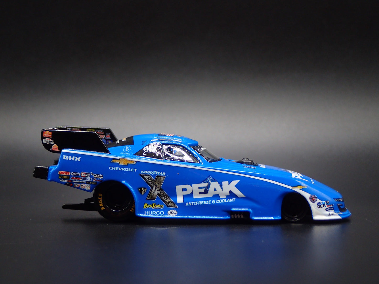 2024 24 JOHN FORCE NHRA FUNNY CAR CHEVY CAMARO PEAK 1:64 SCALE DIECAST MODEL CAR