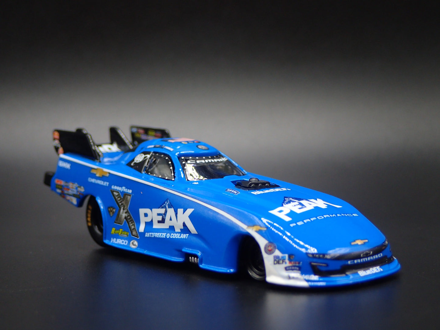2024 24 JOHN FORCE NHRA FUNNY CAR CHEVY CAMARO PEAK 1:64 SCALE DIECAST MODEL CAR
