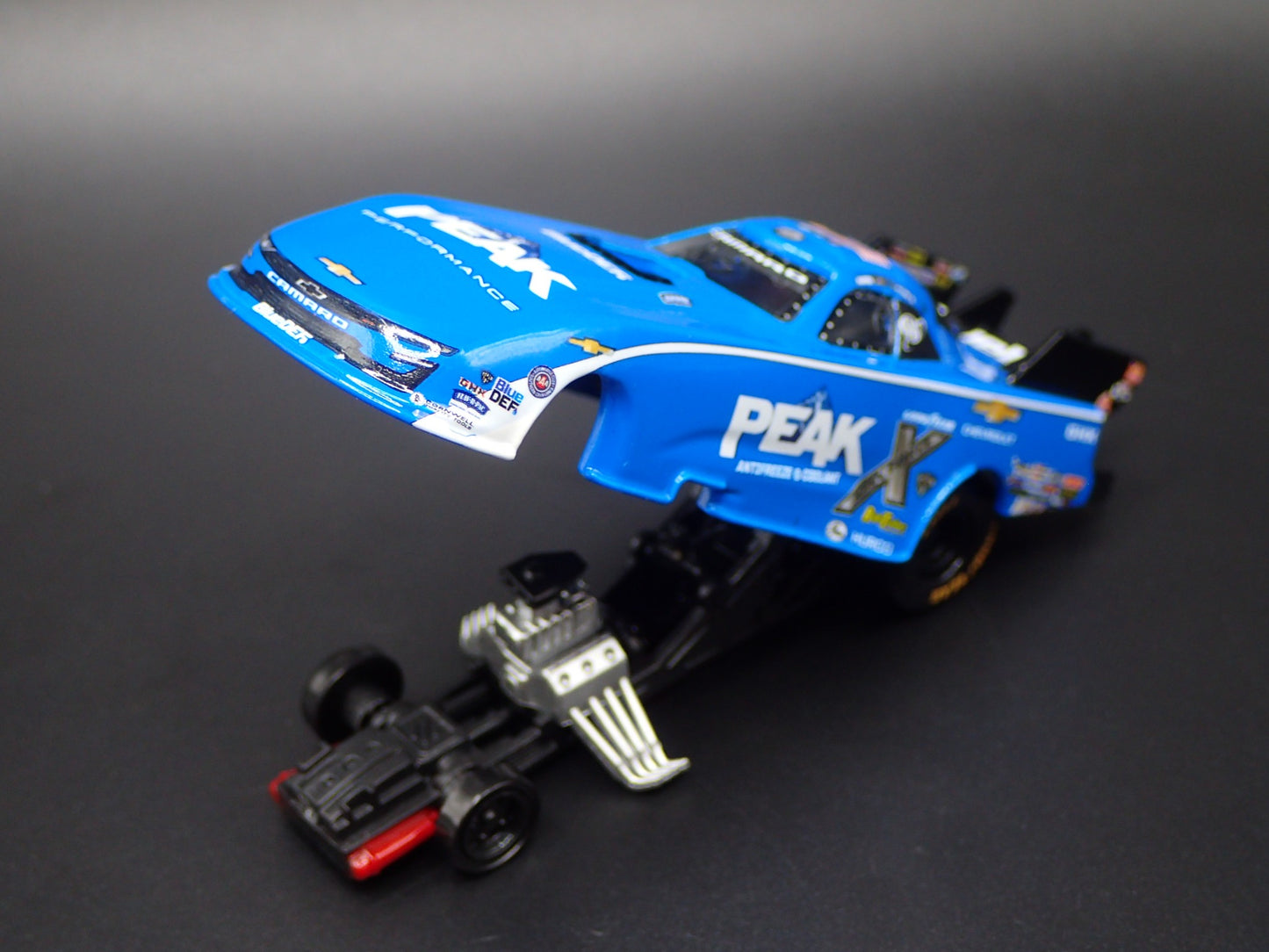 2024 24 JOHN FORCE NHRA FUNNY CAR CHEVY CAMARO PEAK 1:64 SCALE DIECAST MODEL CAR