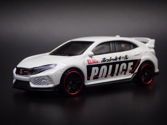 2017-2019 HONDA CIVIC TYPE R 4 FOUR DOOR POLICE 1:64 SCALE DIECAST MODEL CAR