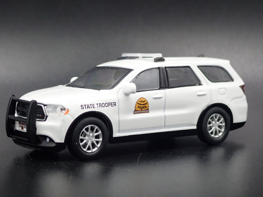2017 DODGE DURANGO UTAH HIGHWAY PATROL POLICE RARE 1:64 SCALE DIECAST MODEL CAR-Burning Rubber Toy Company