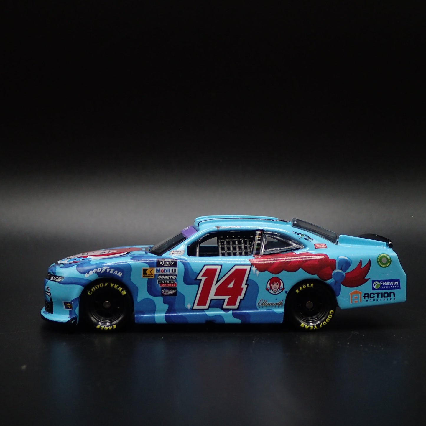 2024 24 CHEVY CAMARO ZL1 #14 DANIEL SUAREZ WENDY'S NASCAR 1:64 DIECAST MODEL CAR
