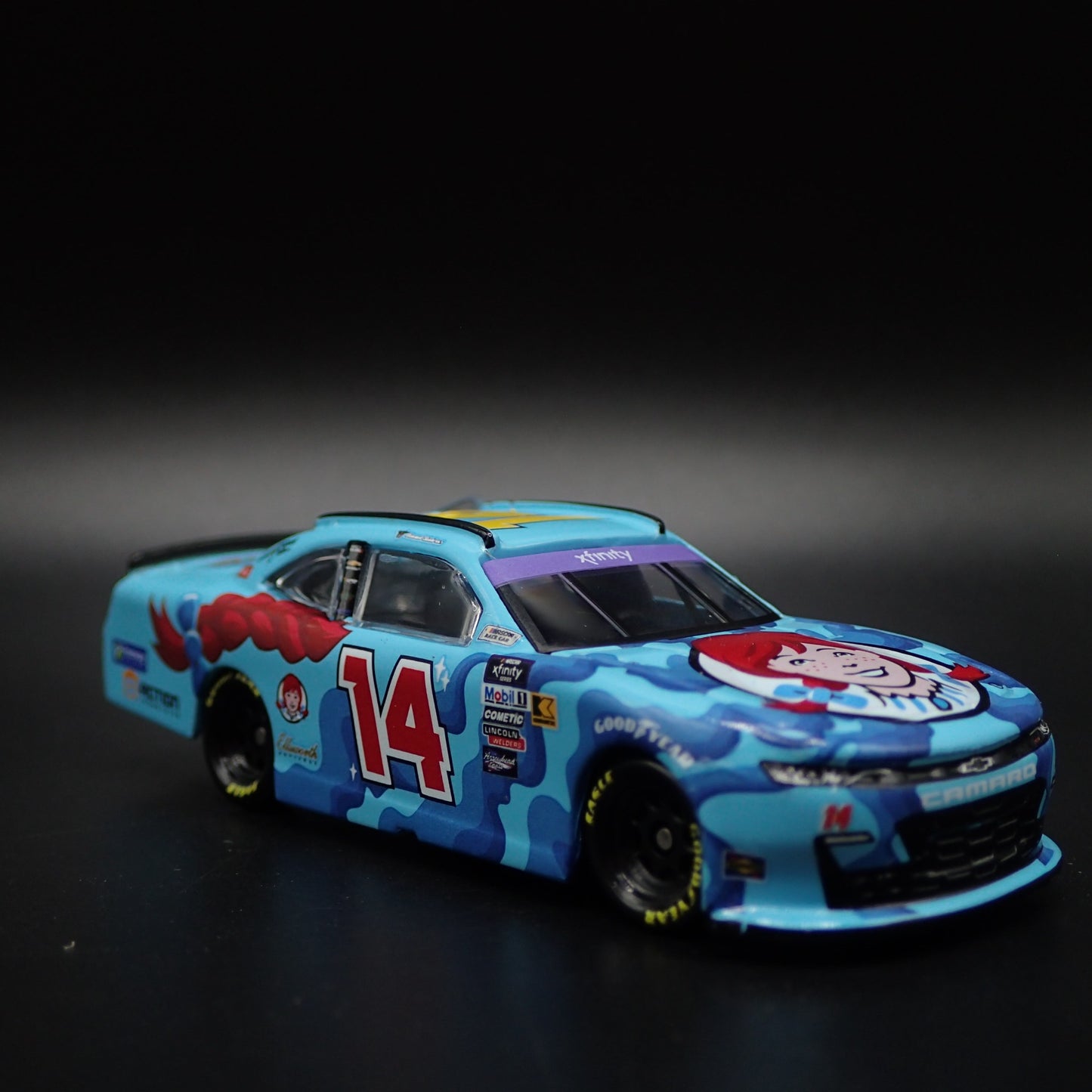 2024 24 CHEVY CAMARO ZL1 #14 DANIEL SUAREZ WENDY'S NASCAR 1:64 DIECAST MODEL CAR