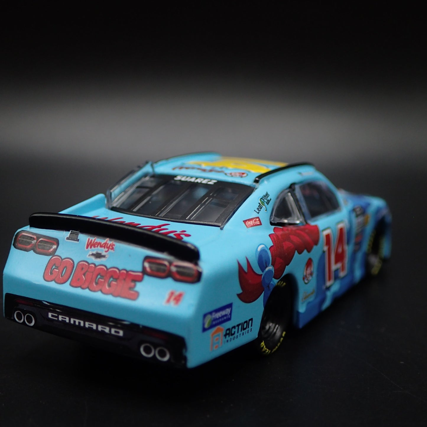 2024 24 CHEVY CAMARO ZL1 #14 DANIEL SUAREZ WENDY'S NASCAR 1:64 DIECAST MODEL CAR