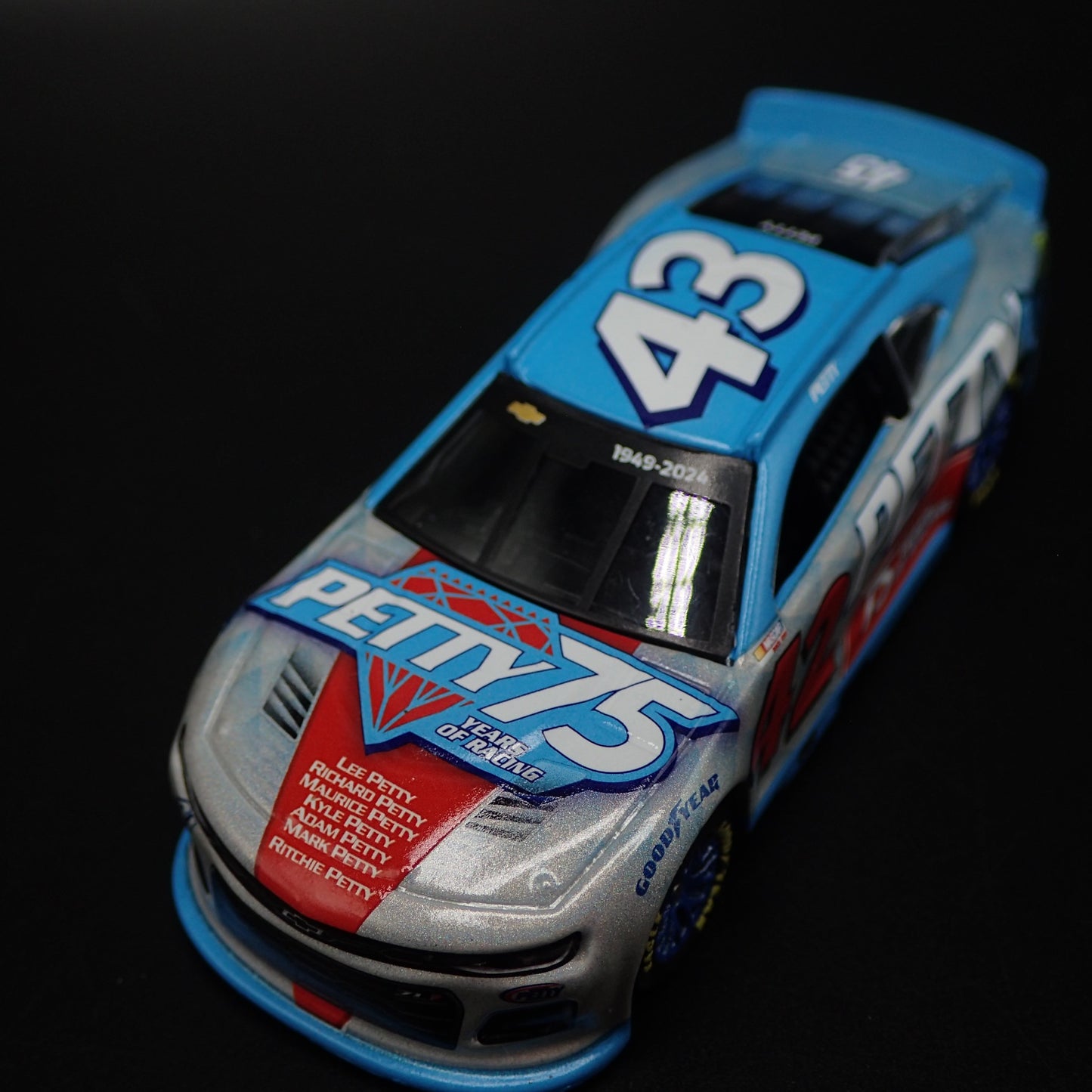 2024 24 CHEVY CAMARO ZL1 #42 PETTY FAMILY 75TH NASCAR 1:64 DIECAST MODEL CAR