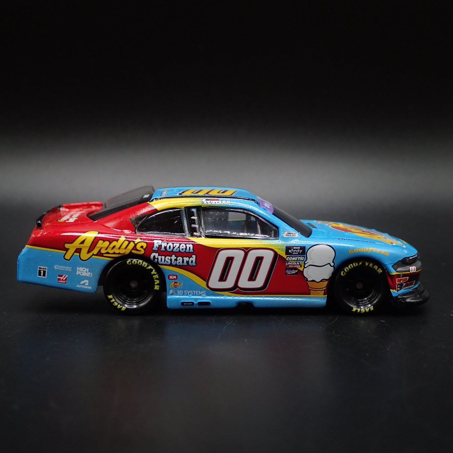 2024 24 FORD MUSTANG 00 COLE CUSTER ANDYS FROZEN CUSTARD NASCAR 1:64 DIECAST CAR