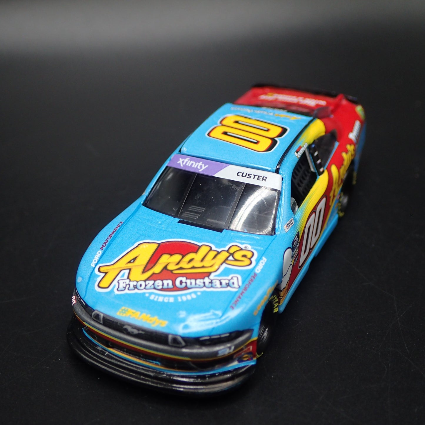 2024 24 FORD MUSTANG 00 COLE CUSTER ANDYS FROZEN CUSTARD NASCAR 1:64 DIECAST CAR