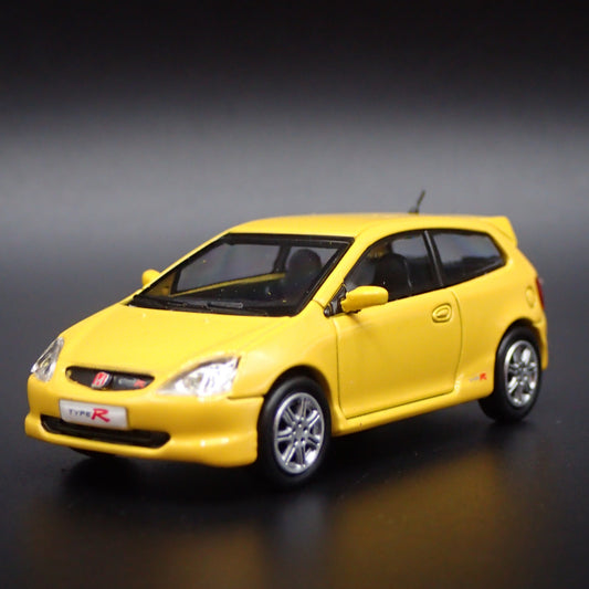 2007-2011 HONDA CIVIC TYPE R EP3 YELLOW 1:64 SCALE COLLECTIBLE DIECAST MODEL CAR