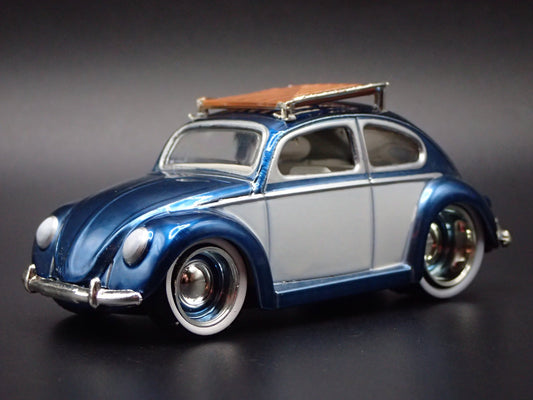 1950- 1959 VW VOLKSWAGEN BEETLE BUG BLUE 1:64 SCALE DIORAMA DIECAST MODEL CAR