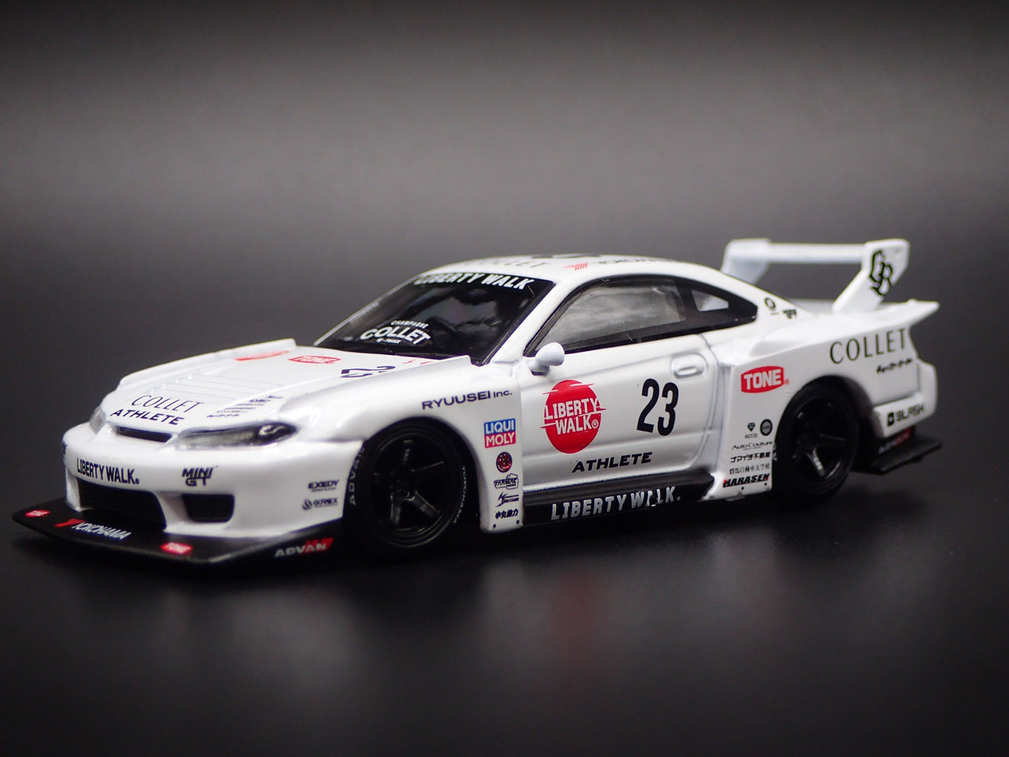 LB SUPER SILHOUETTE NISSAN S15 SILVIA ATHLETE 1:64 SCALE DIECAST MODEL CAR