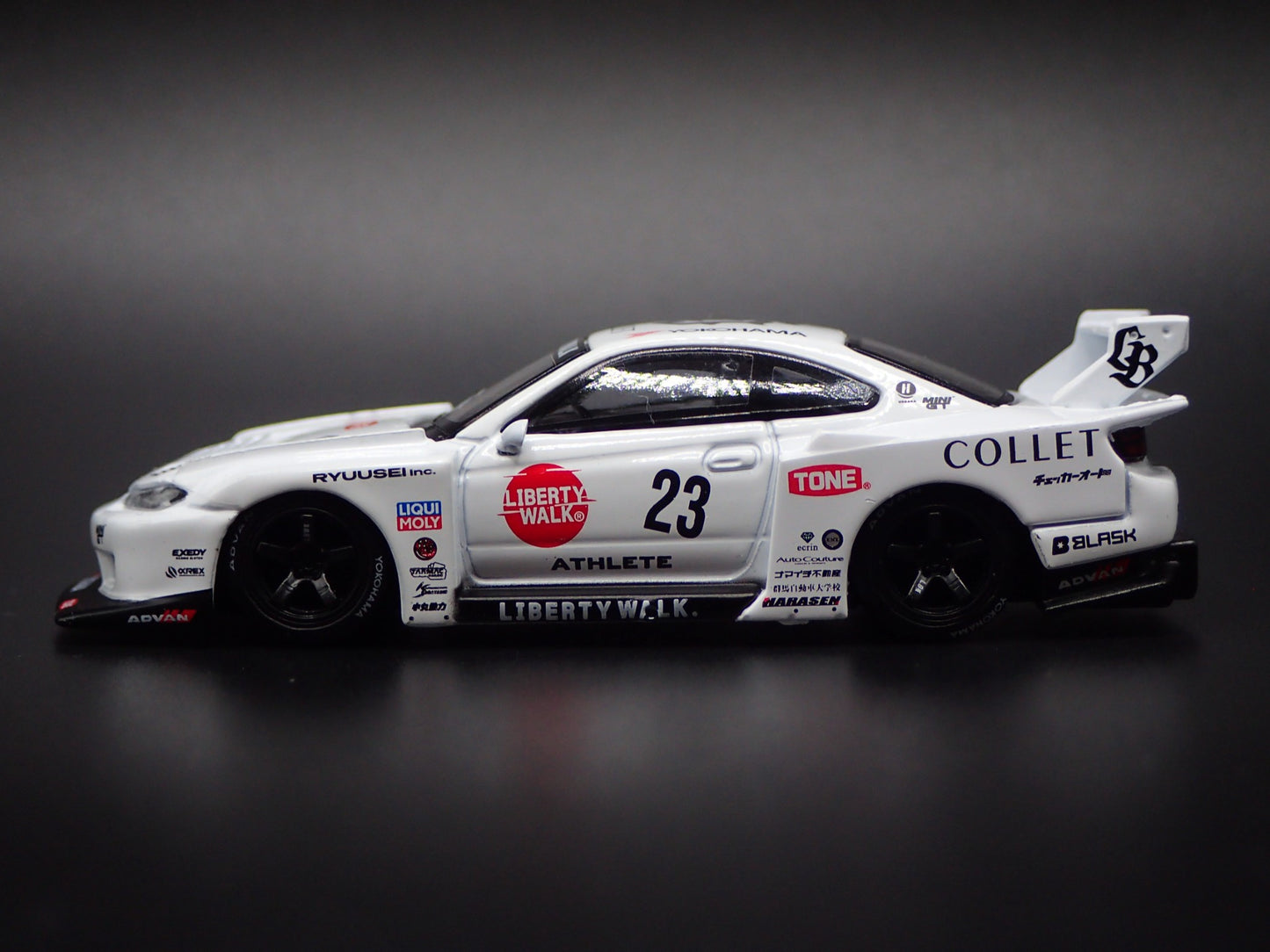 LB SUPER SILHOUETTE NISSAN S15 SILVIA ATHLETE 1:64 SCALE DIECAST MODEL CAR
