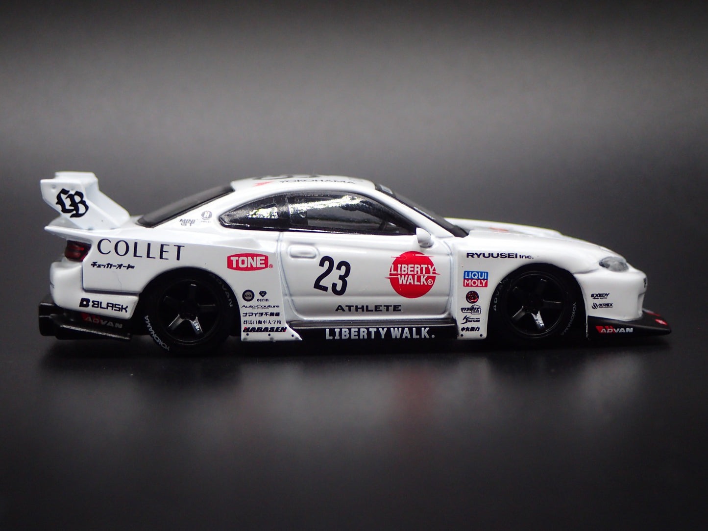 LB SUPER SILHOUETTE NISSAN S15 SILVIA ATHLETE 1:64 SCALE DIECAST MODEL CAR