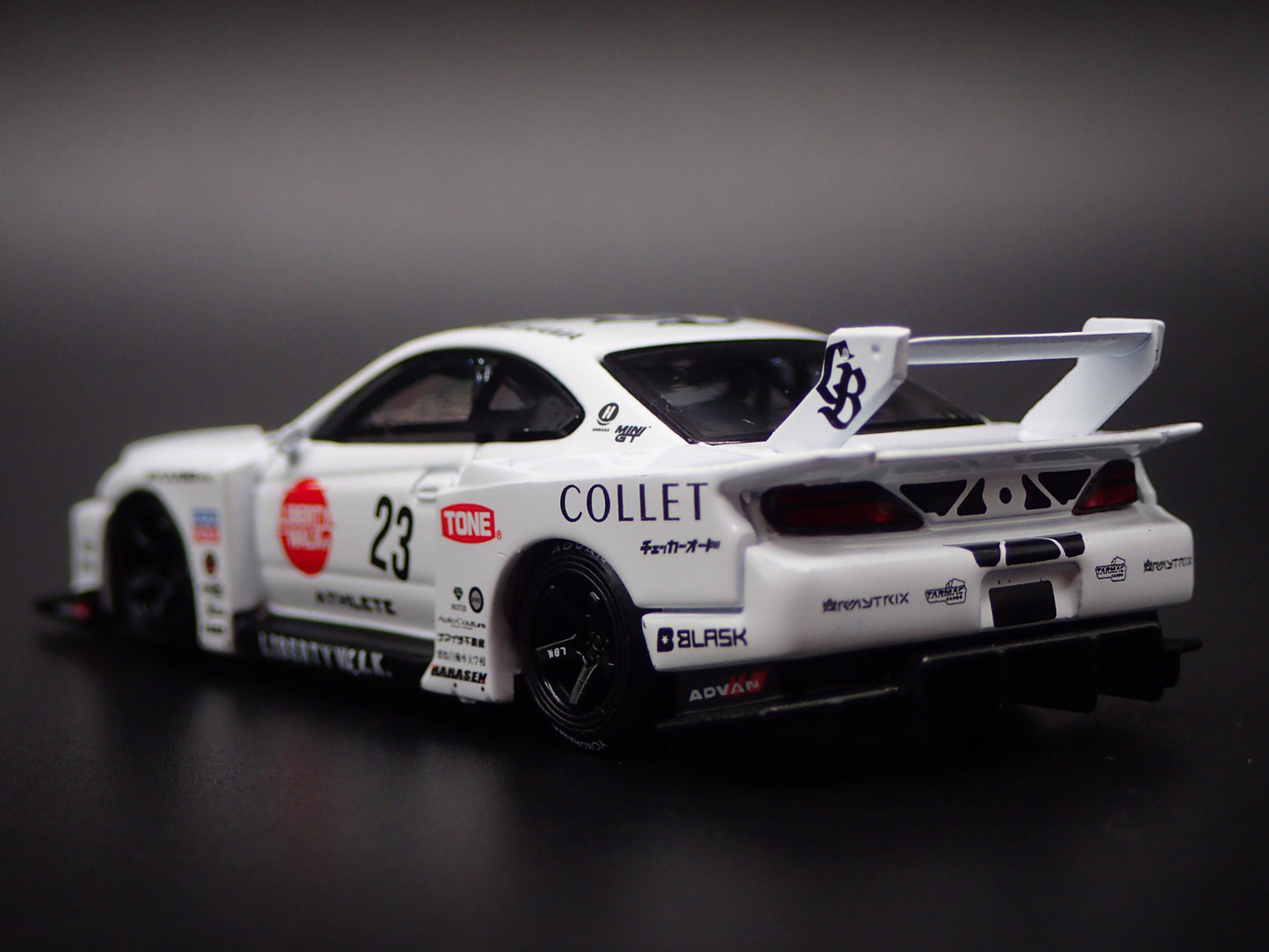 LB SUPER SILHOUETTE NISSAN S15 SILVIA ATHLETE 1:64 SCALE DIECAST MODEL CAR