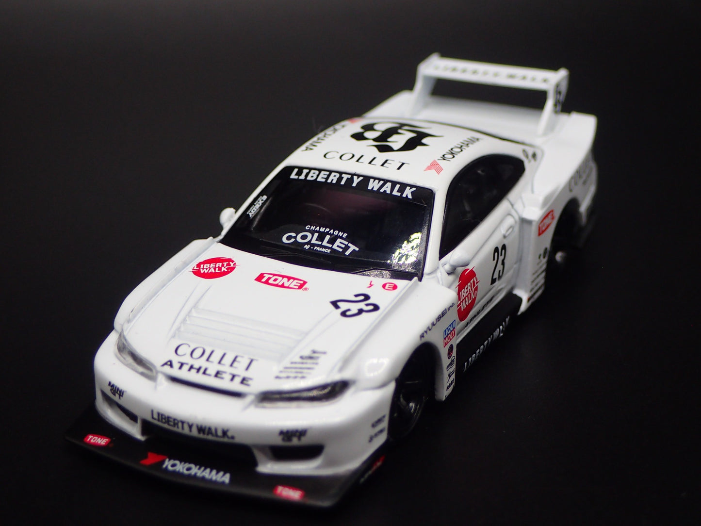 LB SUPER SILHOUETTE NISSAN S15 SILVIA ATHLETE 1:64 SCALE DIECAST MODEL CAR
