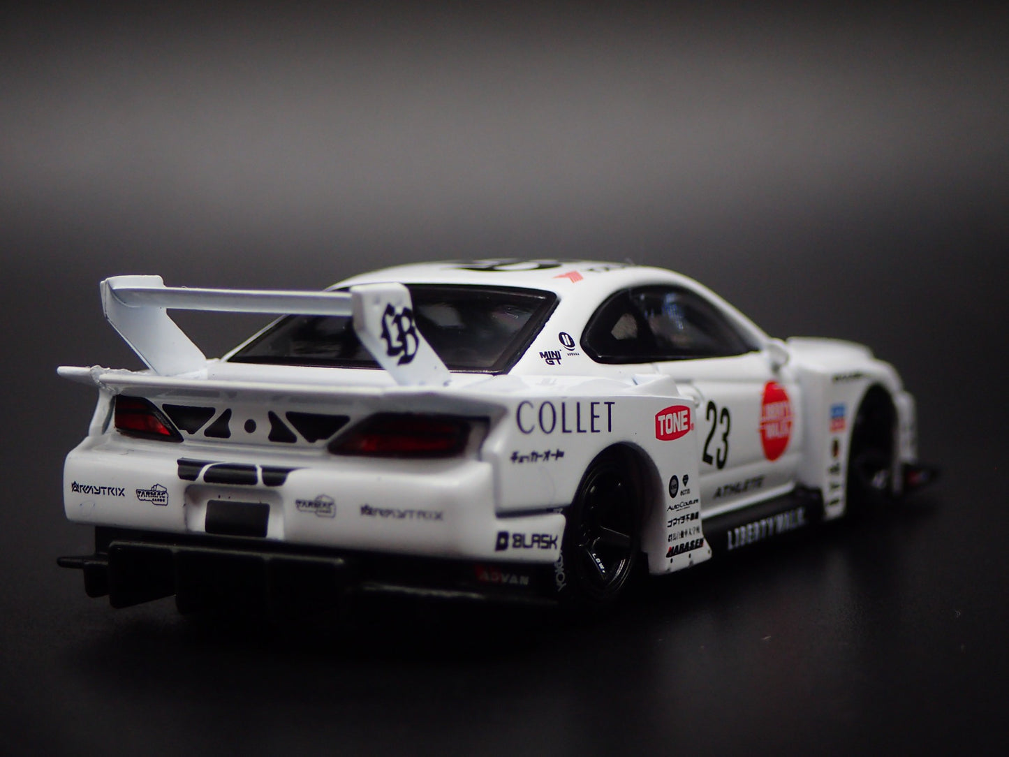 LB SUPER SILHOUETTE NISSAN S15 SILVIA ATHLETE 1:64 SCALE DIECAST MODEL CAR