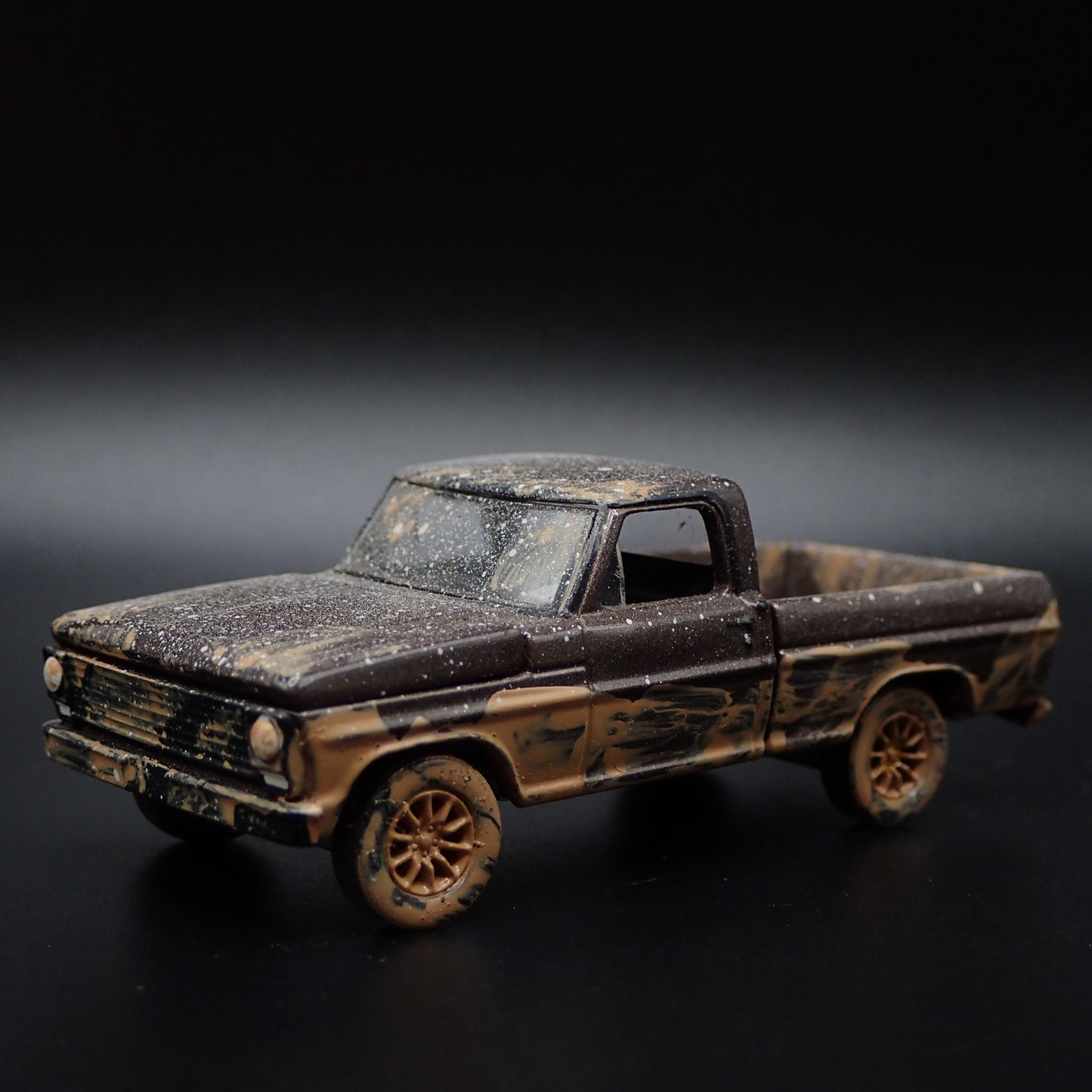 1970 FORD F100 SHORT BED PICKUP TRUCK OFFROAD MUDDY 1:64 SCALE DIECAST MODEL CAR