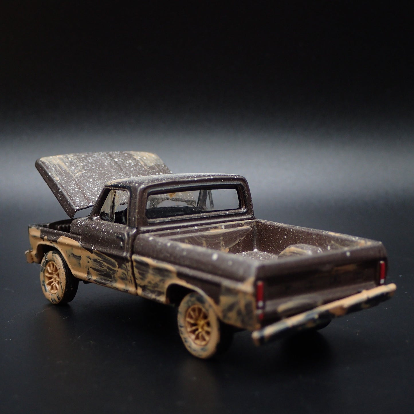 1970 FORD F100 SHORT BED PICKUP TRUCK OFFROAD MUDDY 1:64 SCALE DIECAST MODEL CAR