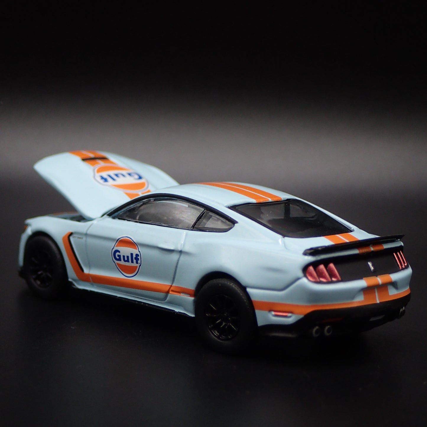 2015-2023 FORD MUSTANG SHELBY GT350 GULF OIL RACING 1/64 SCALE DIECAST MODEL CAR