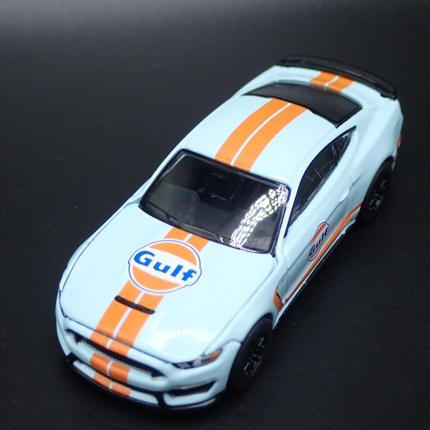 2015-2023 FORD MUSTANG SHELBY GT350 GULF OIL RACING 1/64 SCALE DIECAST MODEL CAR