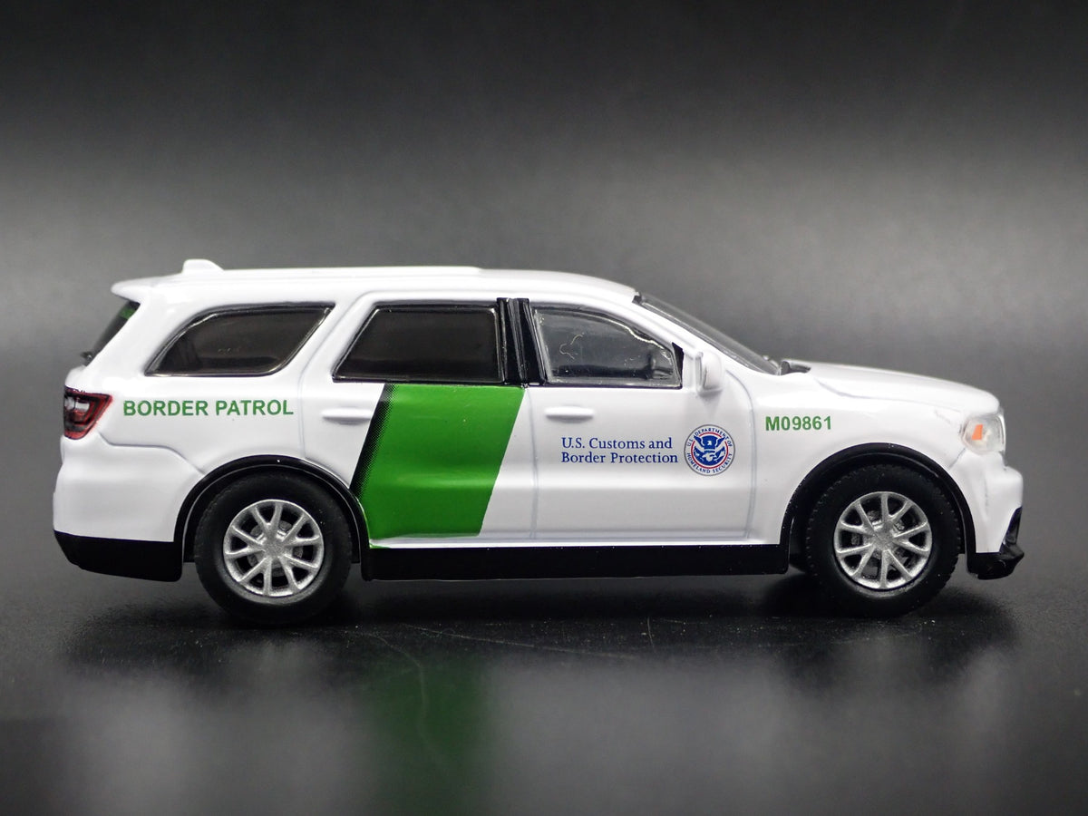 2018 18 DODGE DURANGO US CUSTOMS & BORDER PATROL 1:64 SCALE DIECAST MODEL CAR-Burning Rubber Toy Company