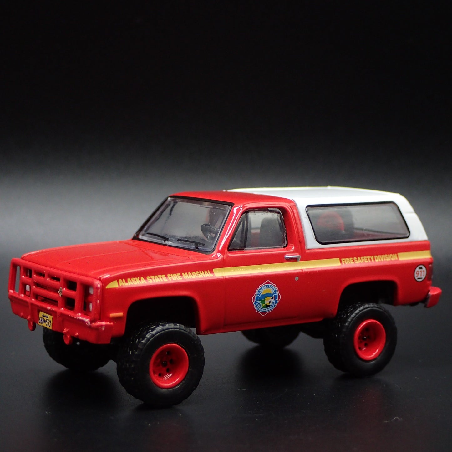 1984 CHEVY CHEVROLET BLAZER M1009 SQUAREBODY ALASAKA FIRE 1:64 DIECAST MODEL CAR