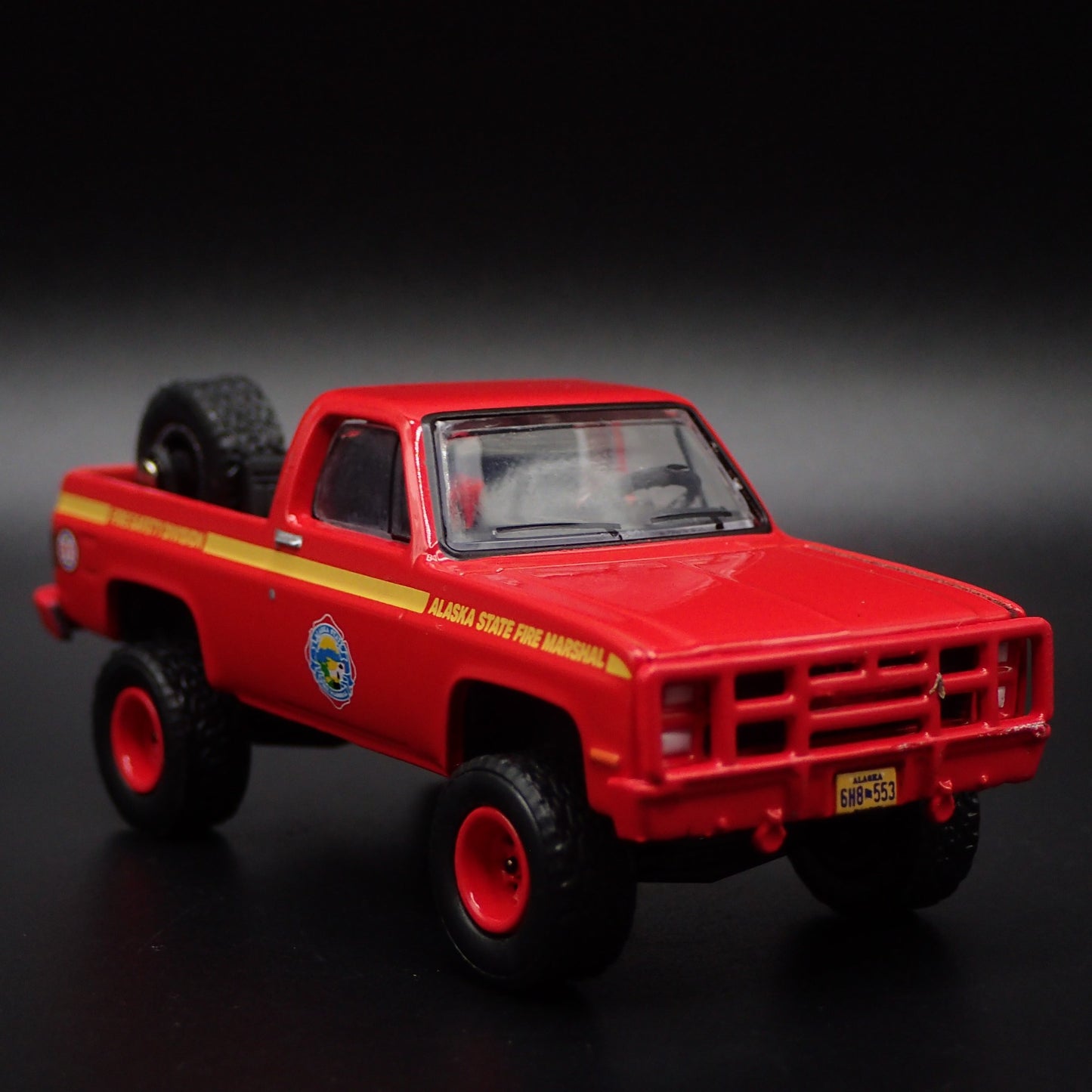 1984 CHEVY CHEVROLET BLAZER M1009 SQUAREBODY ALASAKA FIRE 1:64 DIECAST MODEL CAR