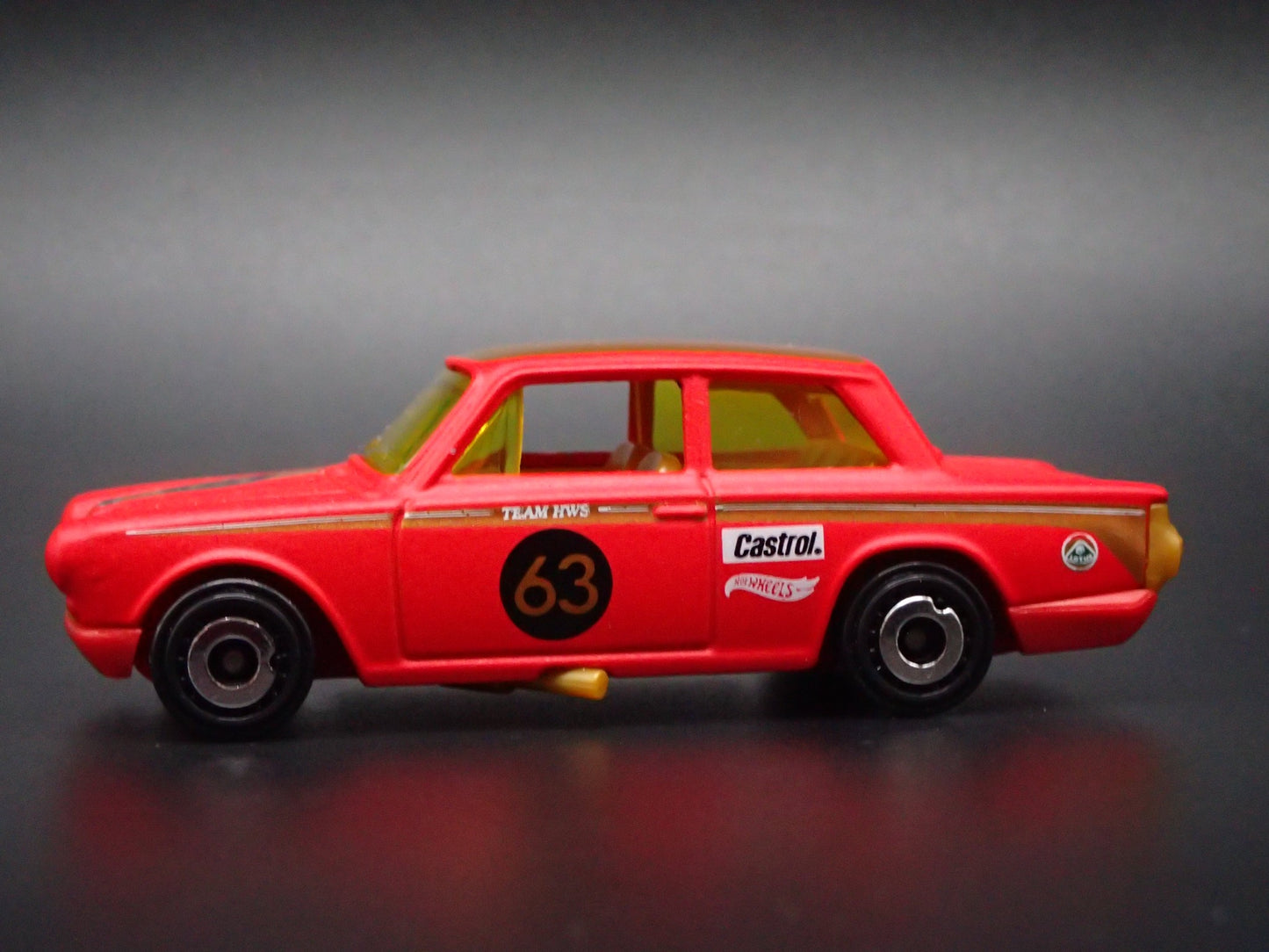 1963-1966 LOTUS CORTINA RED 1:64 SCALE COLLECTIBLE DIORAMA DIECAST MODEL CAR