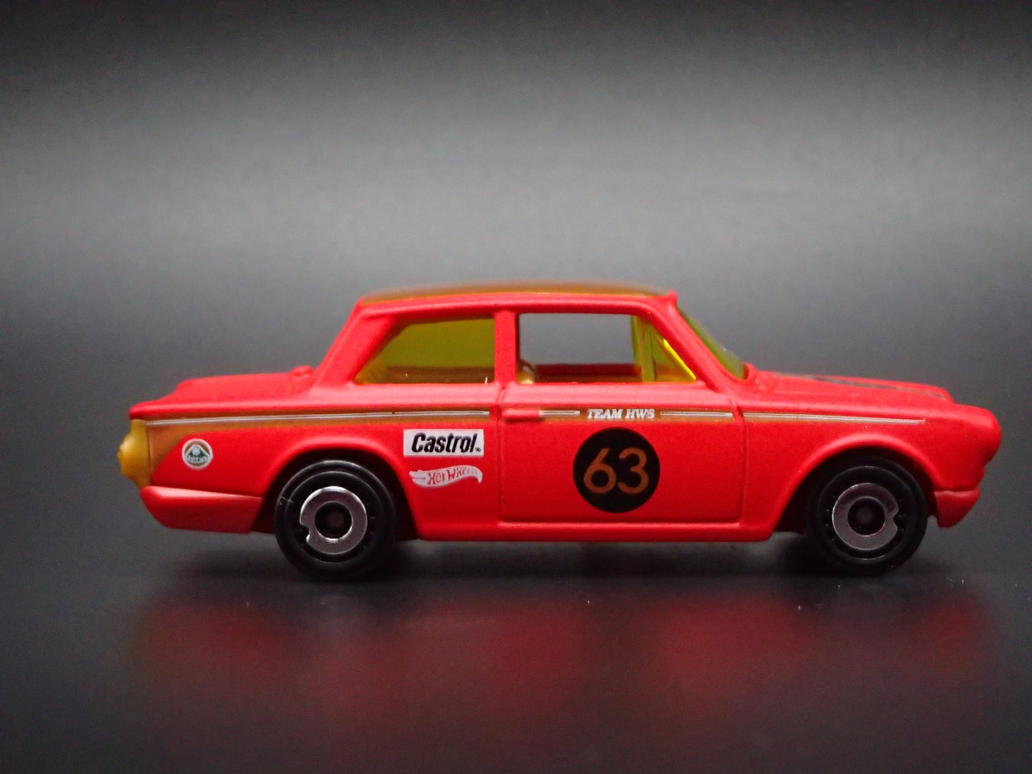 1963-1966 LOTUS CORTINA RED 1:64 SCALE COLLECTIBLE DIORAMA DIECAST MODEL CAR