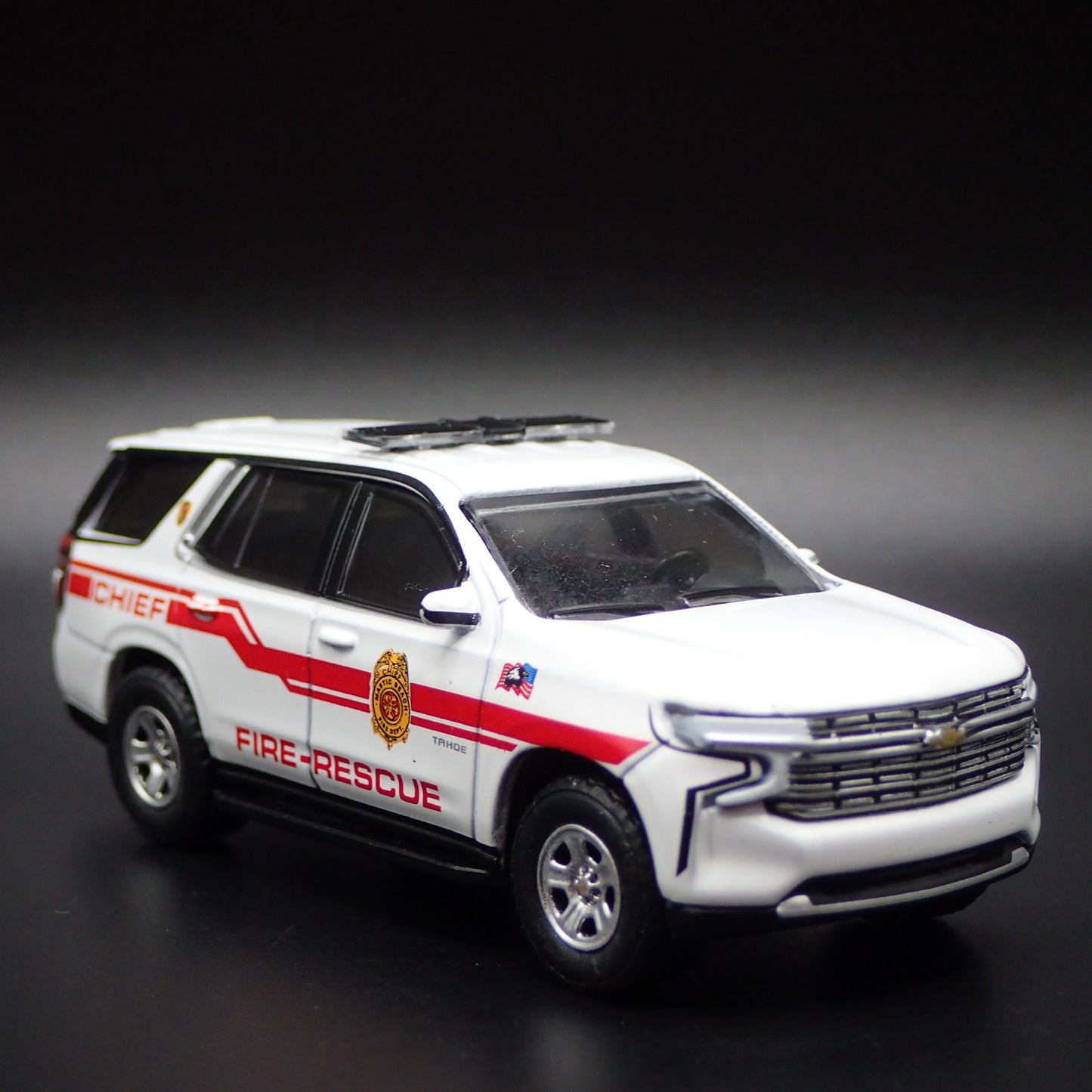 2021 21 CHEVROLET TAHOE MASTIC BEACH, NY FIRE DEPT 1:64 SCALE DIECAST MODEL CAR