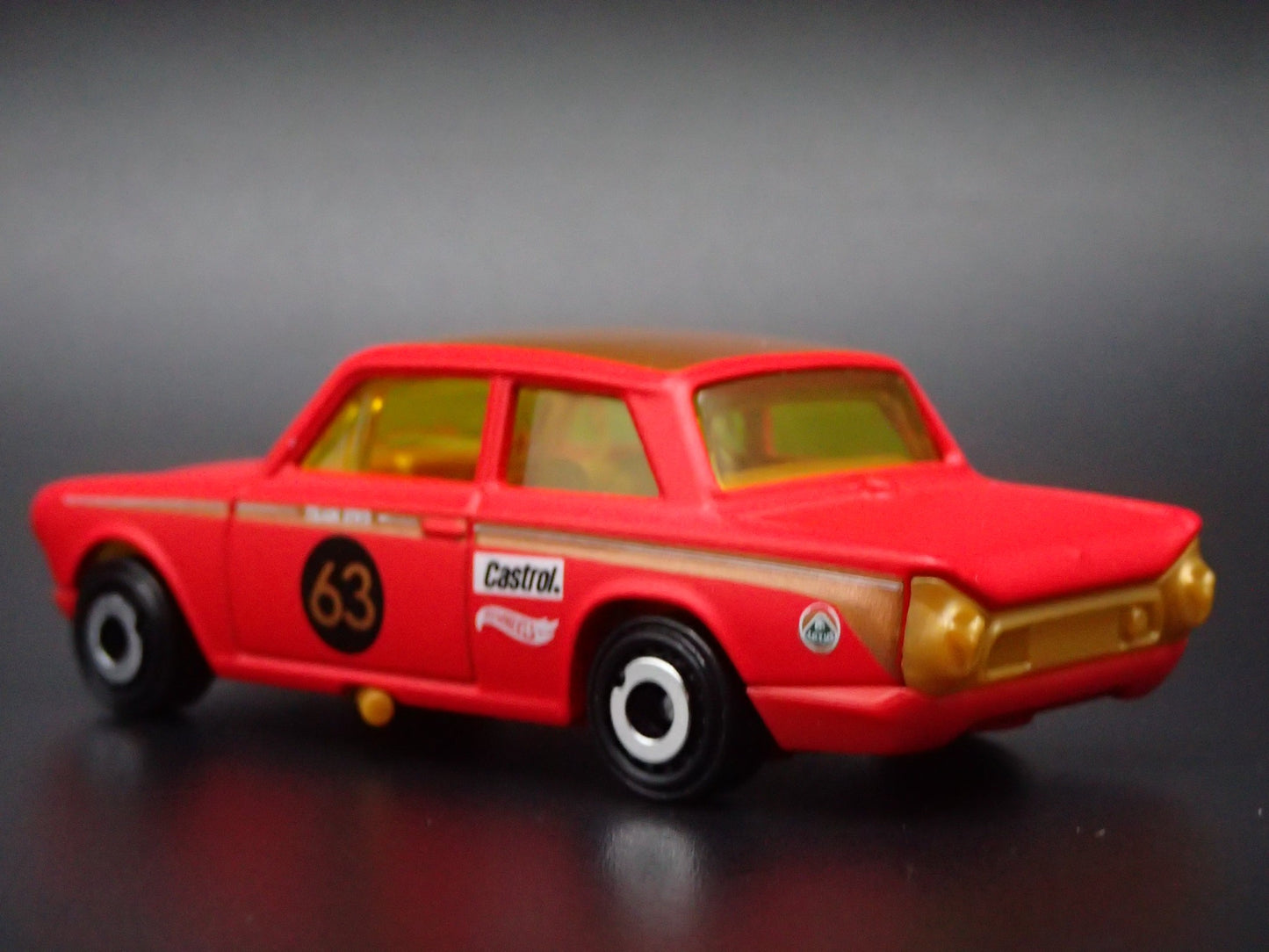 1963-1966 LOTUS CORTINA RED 1:64 SCALE COLLECTIBLE DIORAMA DIECAST MODEL CAR