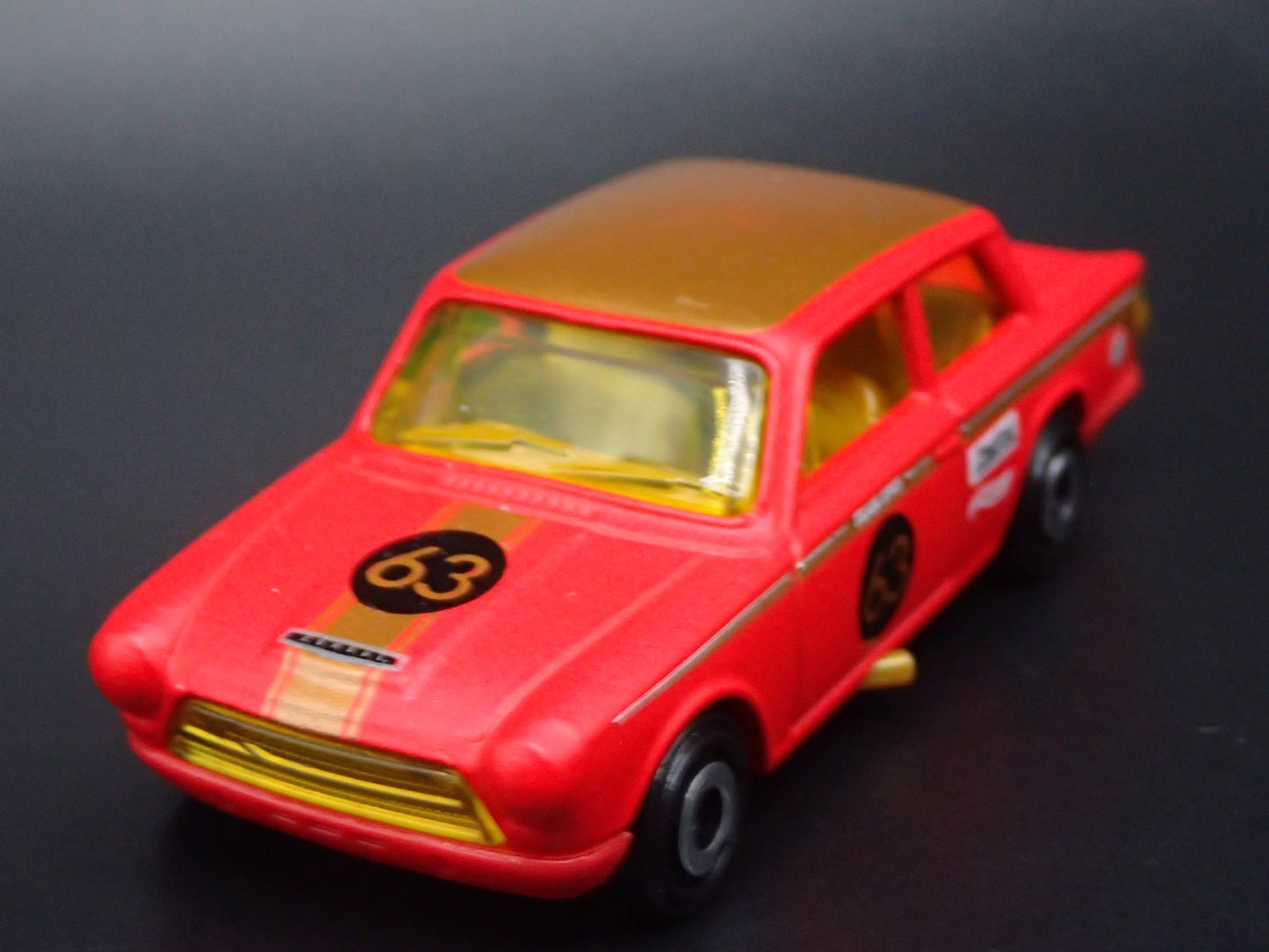 1963-1966 LOTUS CORTINA RED 1:64 SCALE COLLECTIBLE DIORAMA DIECAST MODEL CAR