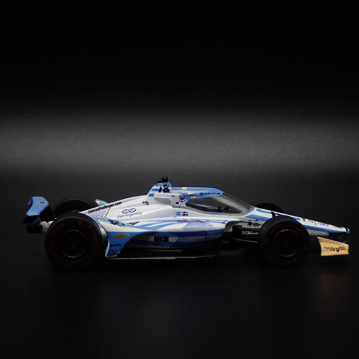 2023 23 INDY CAR CHEVY 78 AGUSTIN CANAPINO 1:64 SCALE DIORAMA DIECAST MODEL CAR