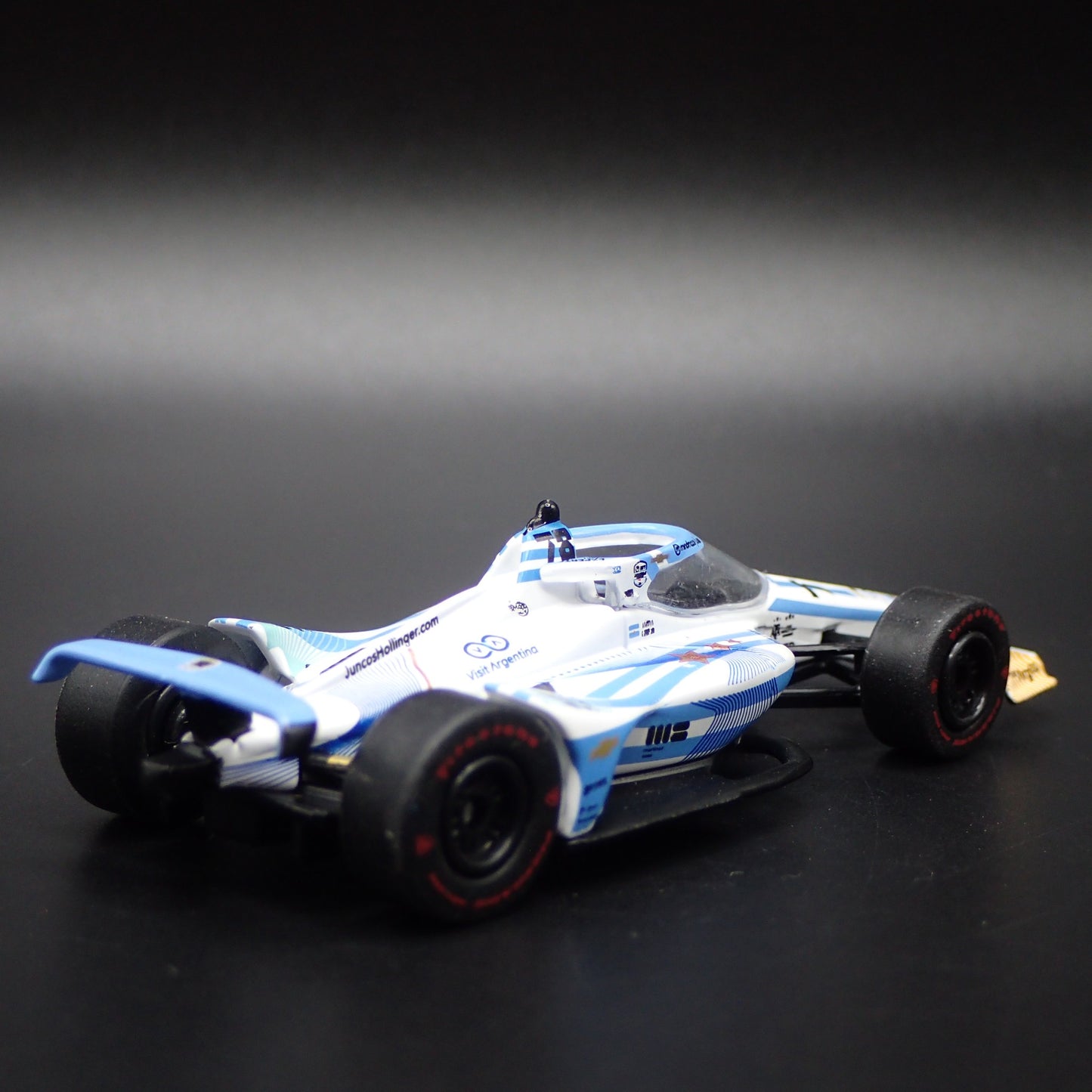 2023 23 INDY CAR CHEVY 78 AGUSTIN CANAPINO 1:64 SCALE DIORAMA DIECAST MODEL CAR