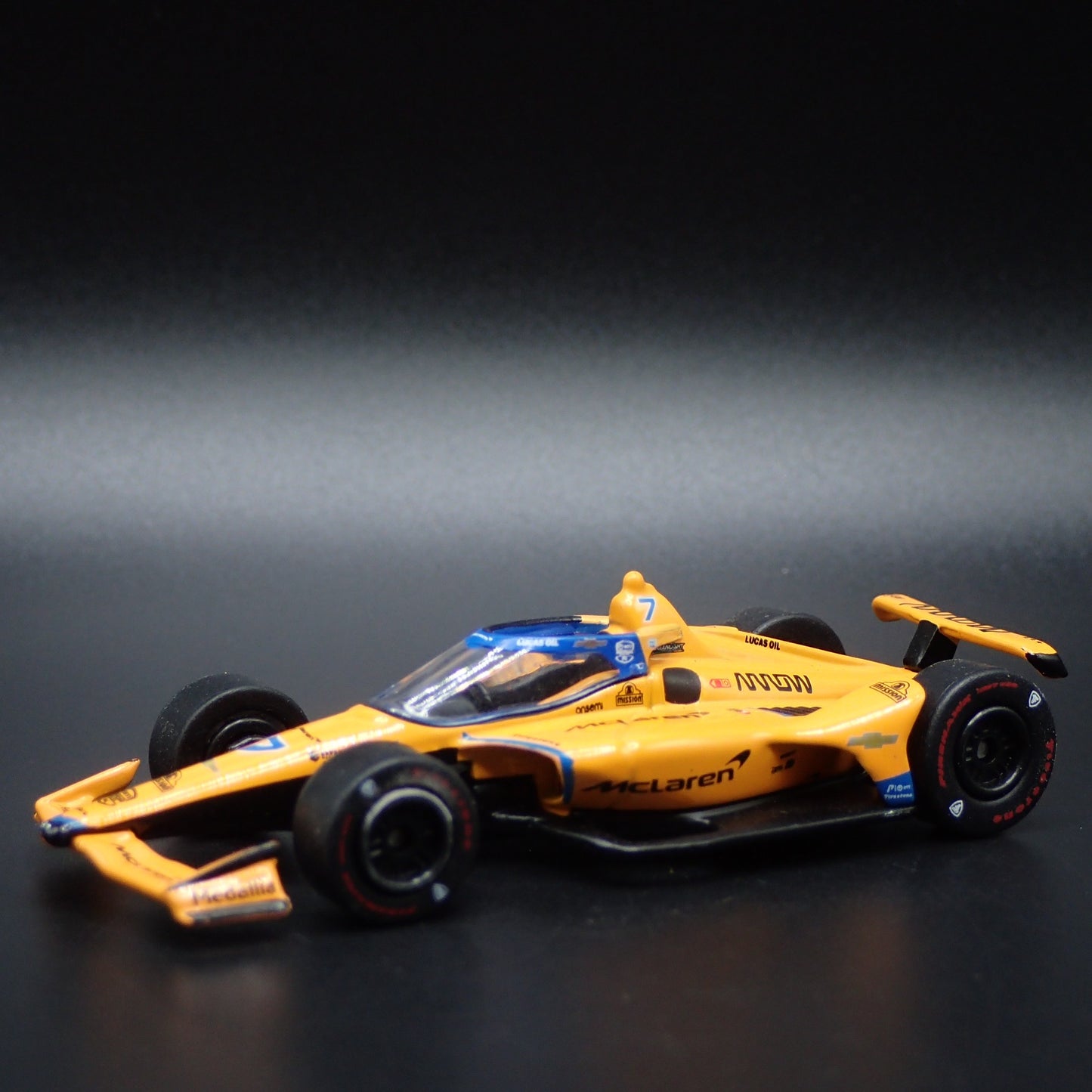 2023 23 INDY RACING CHEVY 7 ALEXANDER ROSSI MCLAREN 1:64 SCALE DIECAST MODEL CAR