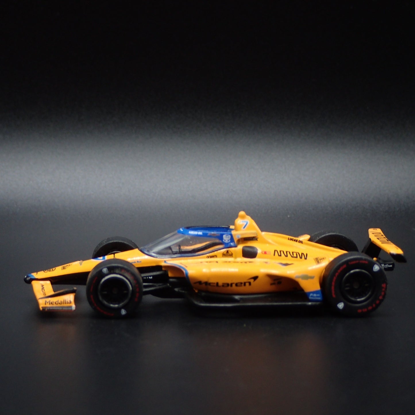 2023 23 INDY RACING CHEVY 7 ALEXANDER ROSSI MCLAREN 1:64 SCALE DIECAST MODEL CAR