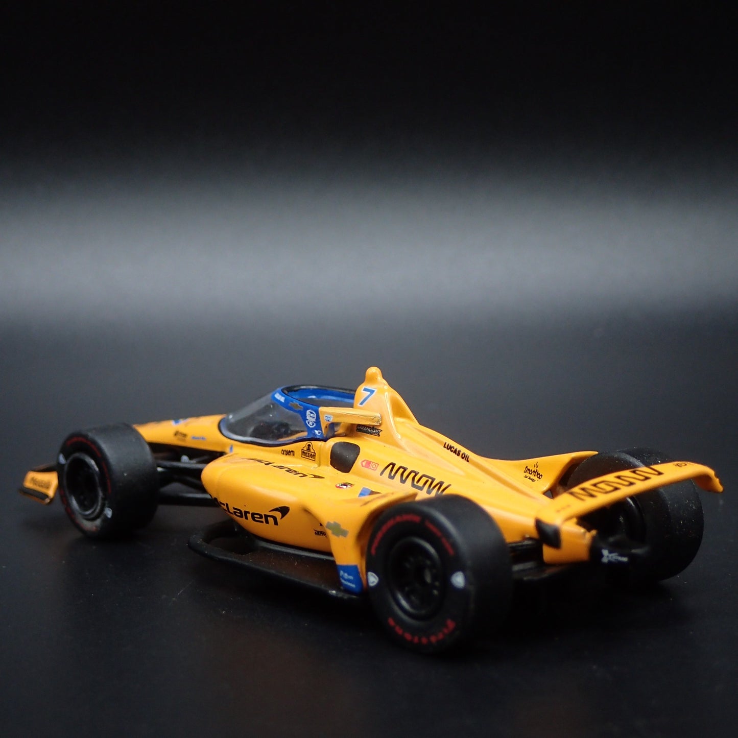 2023 23 INDY RACING CHEVY 7 ALEXANDER ROSSI MCLAREN 1:64 SCALE DIECAST MODEL CAR