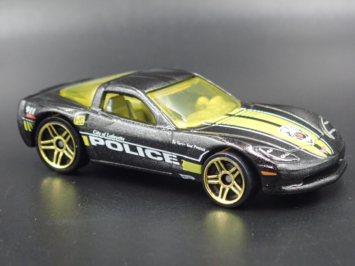 2005-2013 CHEVY CHEVROLET CORVETTE C6 POLICE BLACK 1:64 SCALE DIECAST MODEL CAR