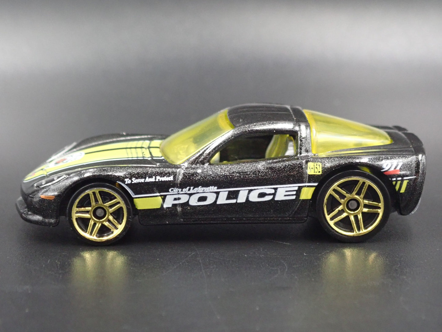 2005-2013 CHEVY CHEVROLET CORVETTE C6 POLICE BLACK 1:64 SCALE DIECAST MODEL CAR